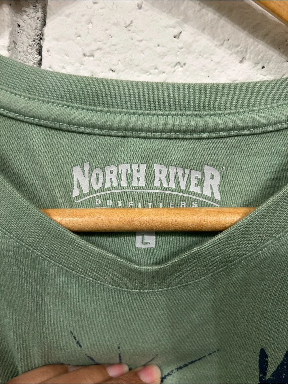 North River‎ Outfitters Eagle Graphic Tee Men’s Large Green NWT